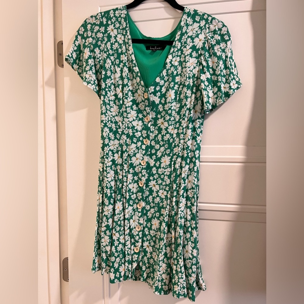 Green floral sundress!